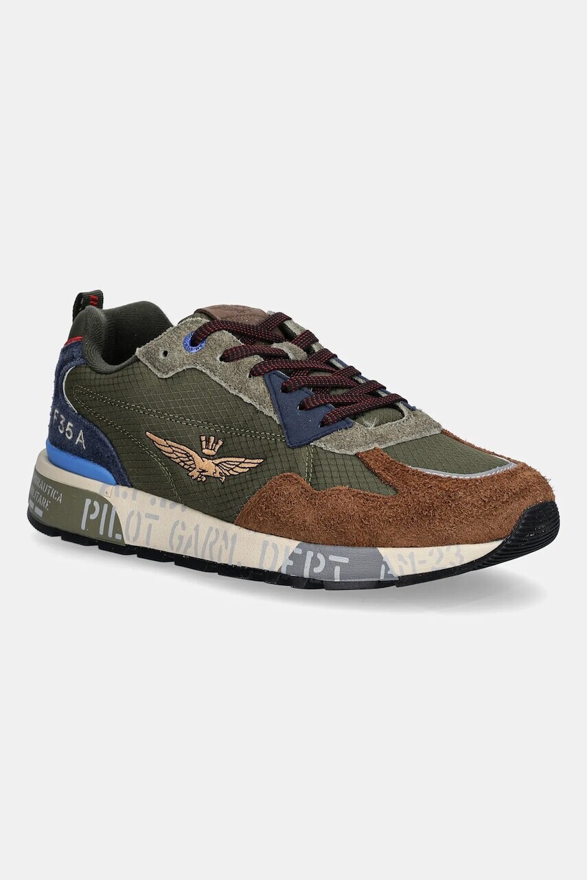 Tenisky Aeronautica Militare SNEAKERS zelená farba, 252SC0276UCT03546