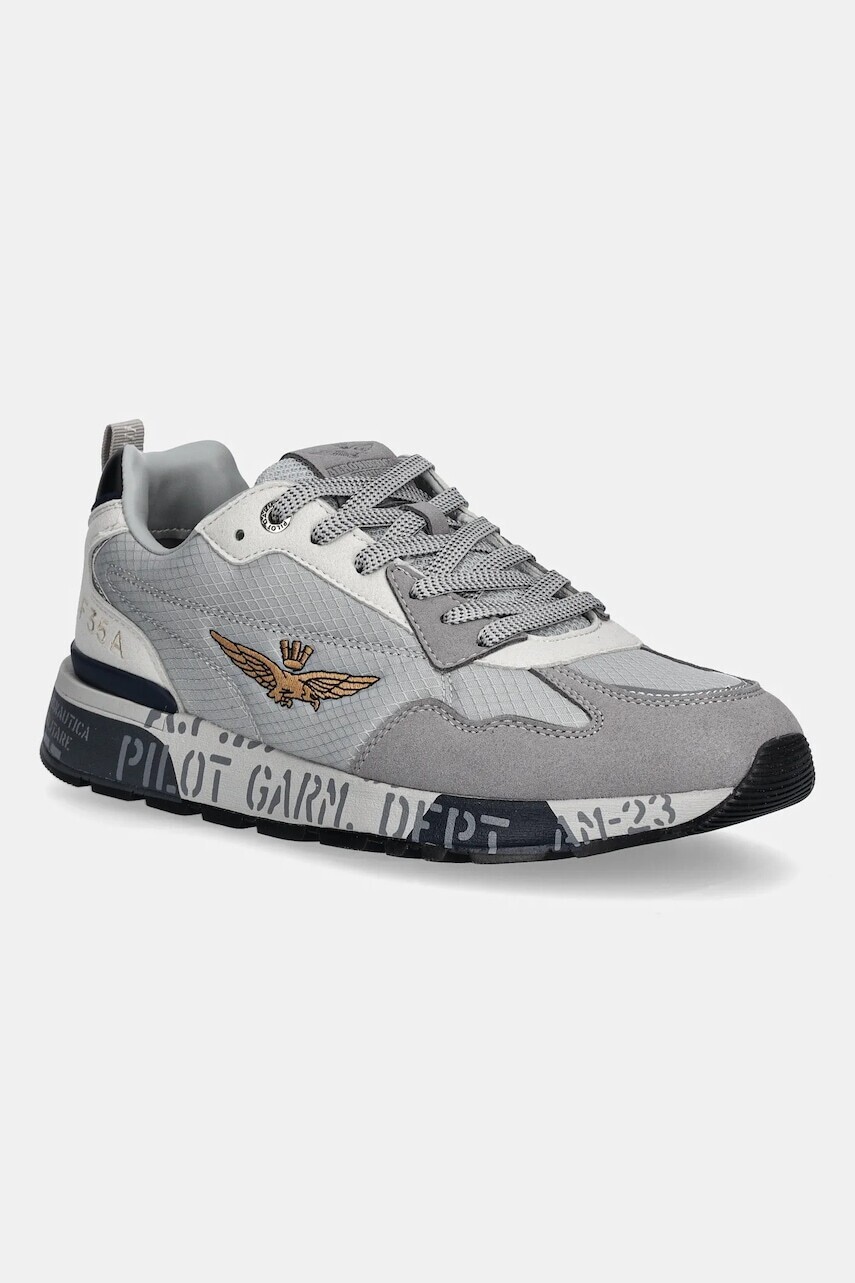 Tenisky Aeronautica Militare SNEAKERS šedá farba, 252SC0276UCT04249