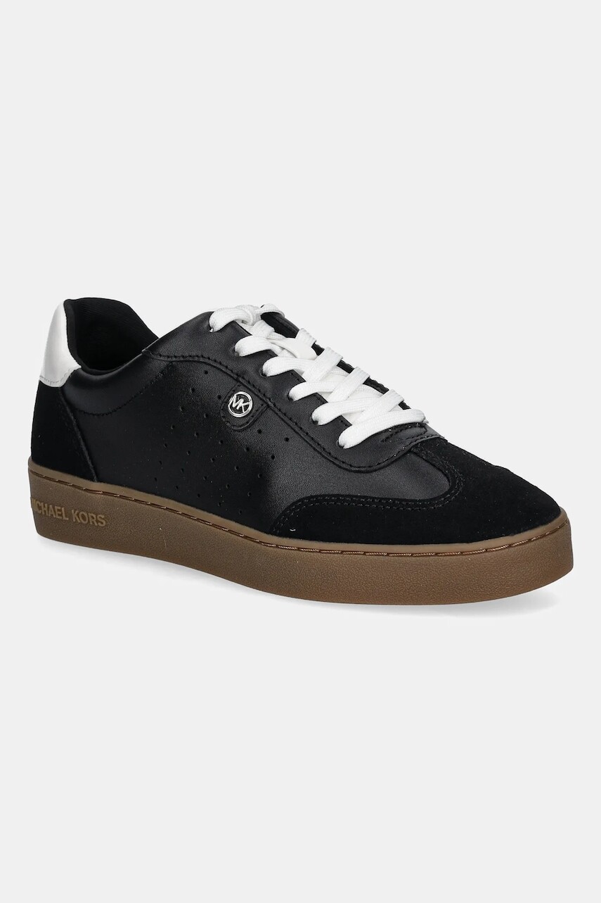 Kožené tenisky MICHAEL Michael Kors Scotty čierna farba, 43F4SCFS5L.001