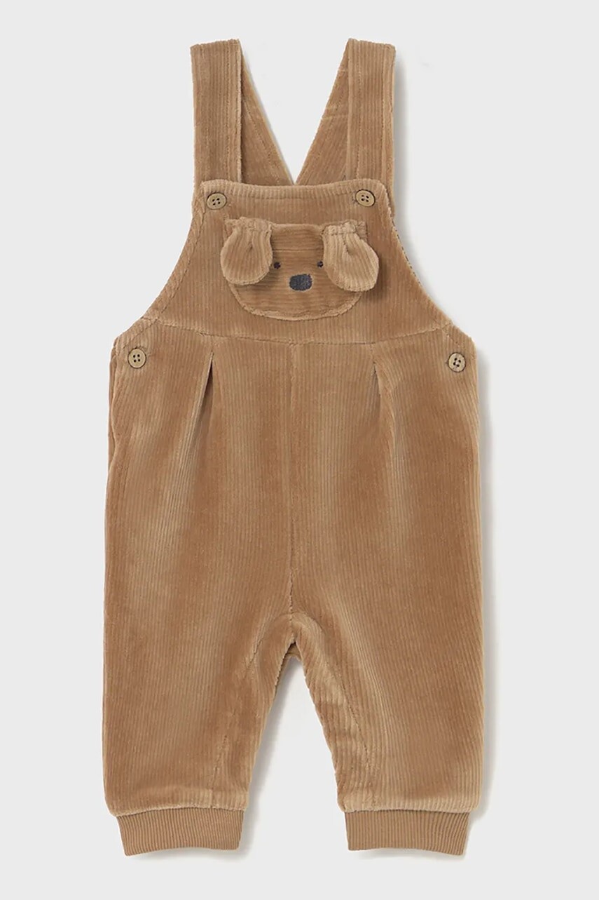 Detský vlnený šál Mayoral Newborn hnedá farba, jednofarebný, 2635