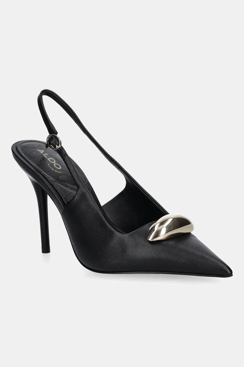 Kožené lodičky Aldo CAMBERLEY čierna farba, 14053624
