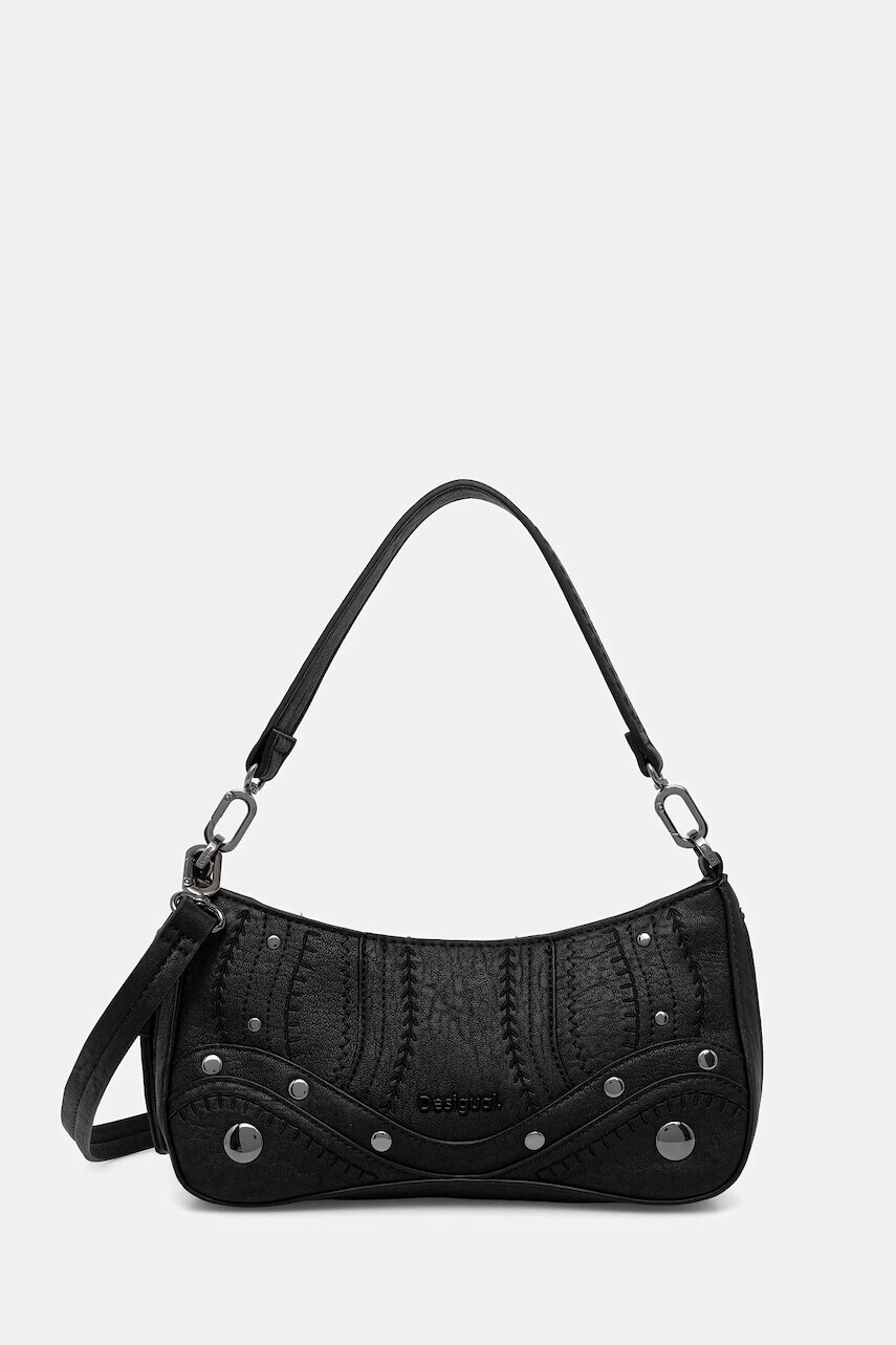Kabelka Desigual EMBRO PATCH ALSACIA B čierna farba, 25WAXPA9
