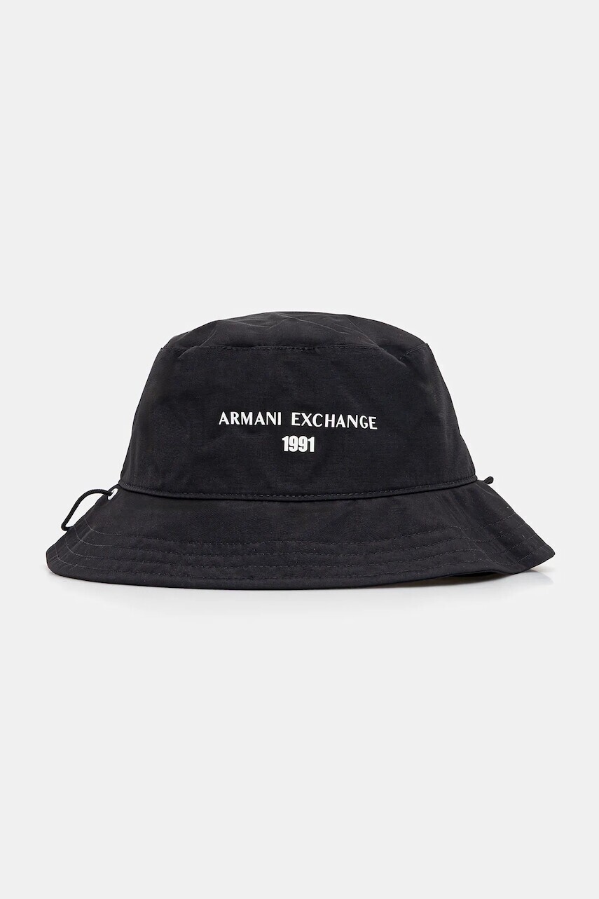 Klobúk Armani Exchange čierna farba, XM001515 AF15605