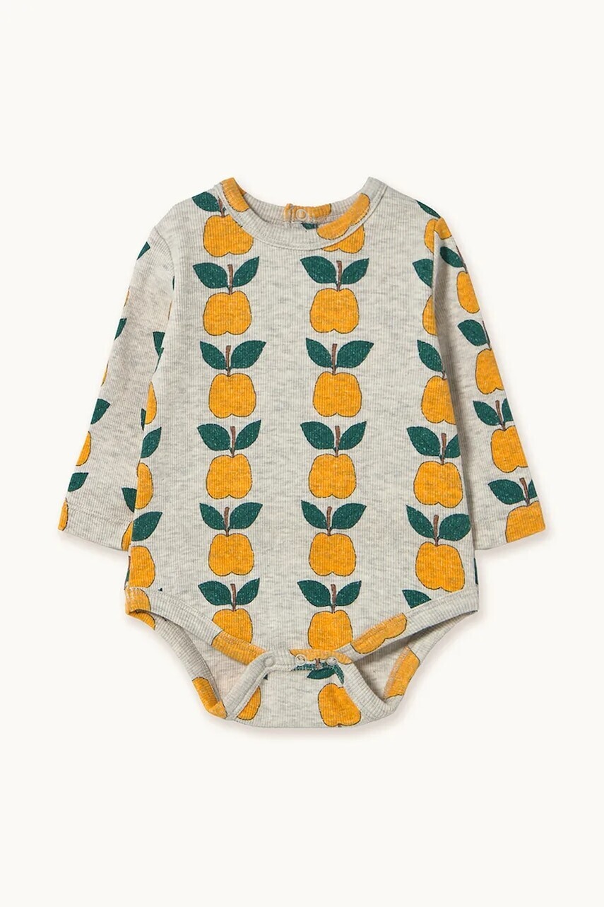 Bavlnené body pre bábätká Tinycottons APPLES RIB BODY AW25-239