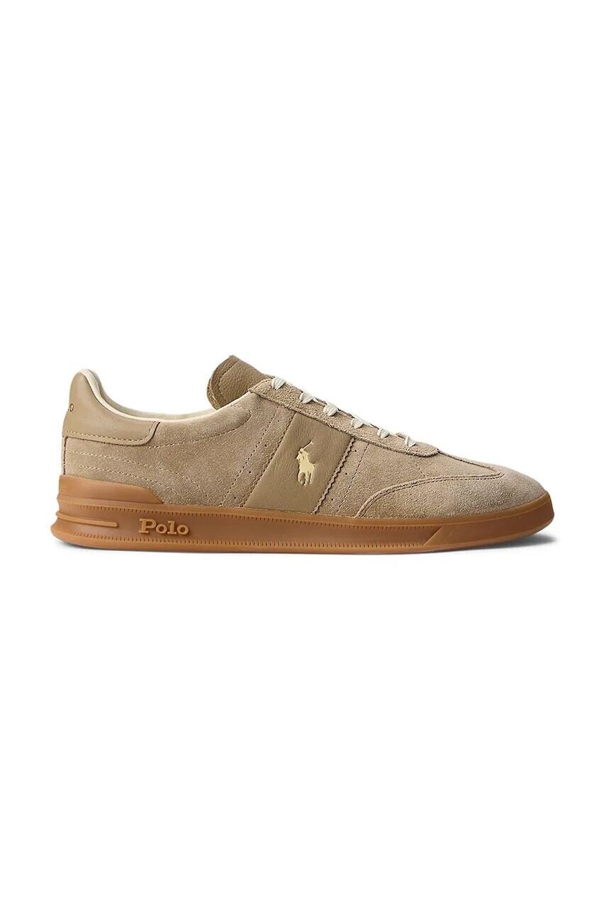 Semišové tenisky Polo Ralph Lauren Hrt Aera Pp béžová farba, 809978010002