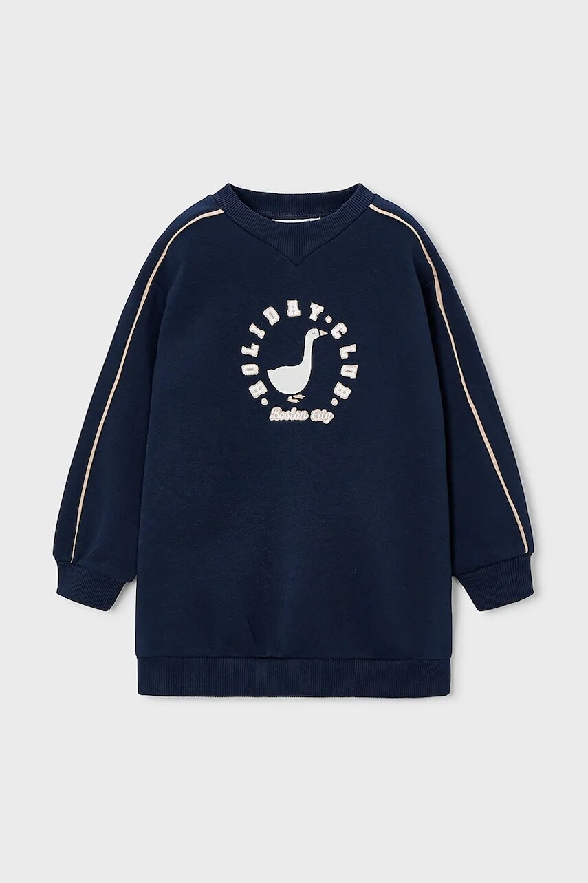 Detská mikina Mayoral tmavomodrá farba, s potlačou, 4931