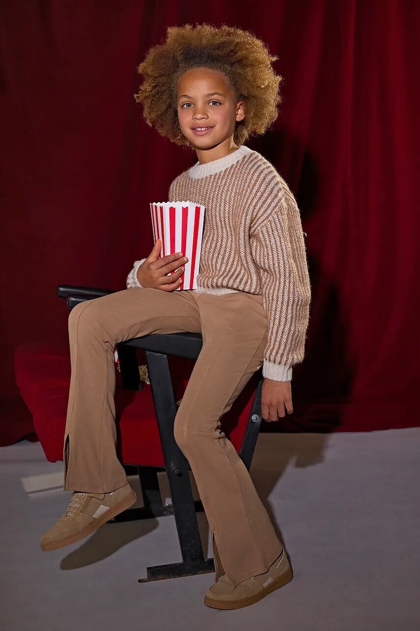 Detské legíny Mayoral hnedá farba, jednofarebné, 7758