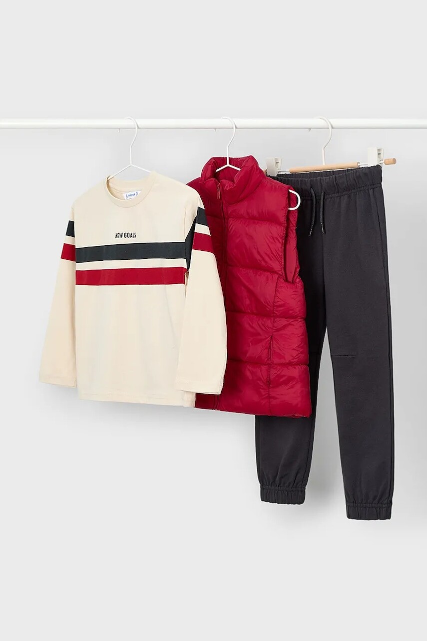 Detská súprava Mayoral červená farba, 4607