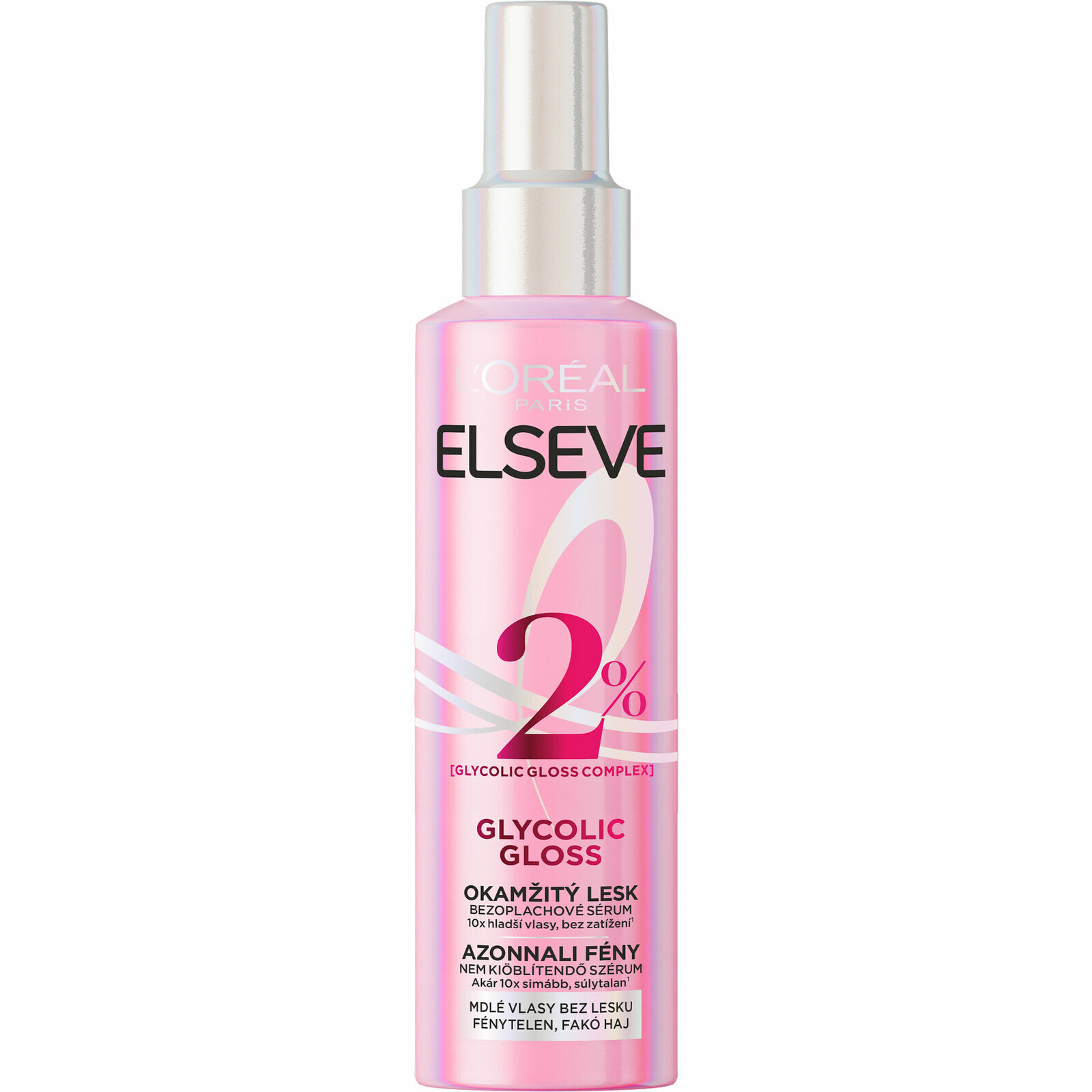 L'Oréal Paris Bezoplachové sérum pre okamžitý lesk vlasov Elseve Glycolic Gloss 150 ml