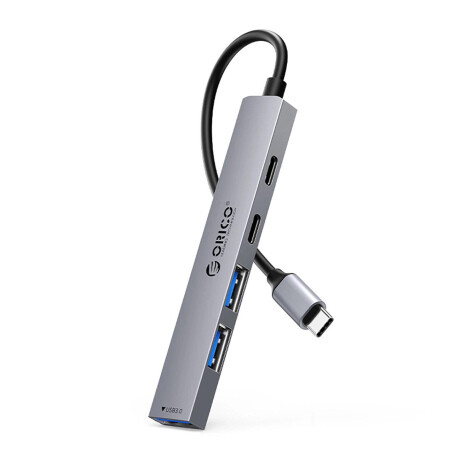 Orico YSB4-U2 HUB adaptér USB / USB-C - 2x USB2.0 / USB 3.0 / USB-C 2.0 / 1x USB-C, šedý