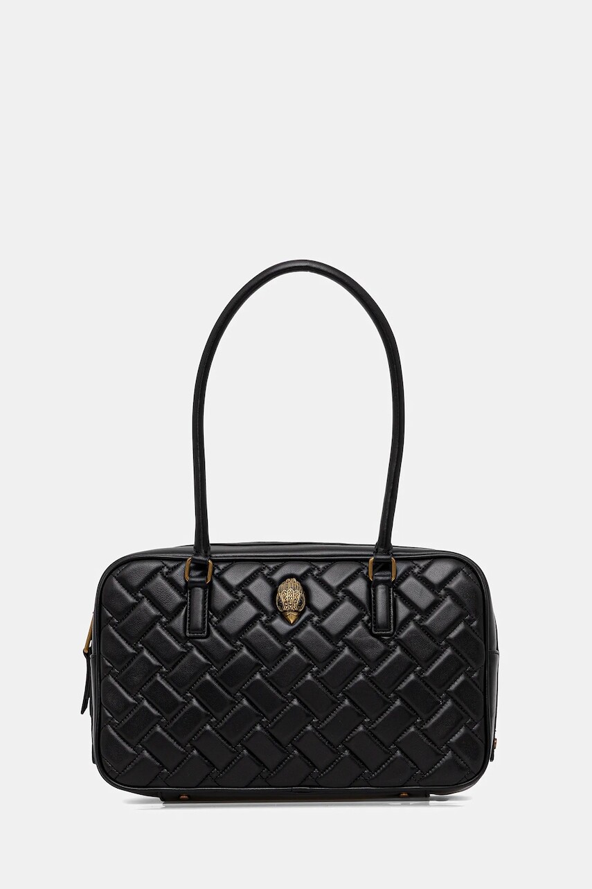 Kožená kabelka Kurt Geiger London KENSINGTON čierna farba, 4702000109