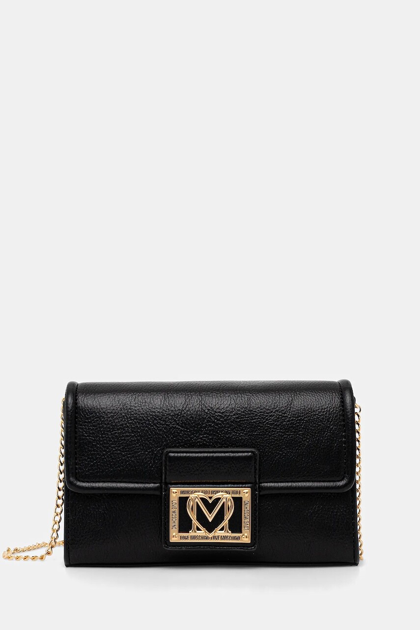 Kabelka Love Moschino čierna farba, JC4093PP1NLI0000