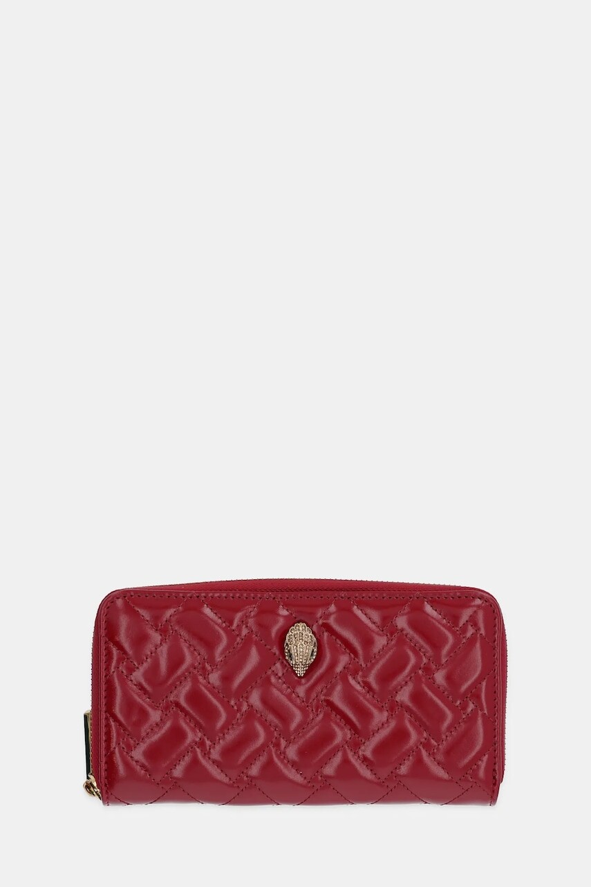 Kožená peňaženka Kurt Geiger London KENSINGTON bordová farba, 647050319