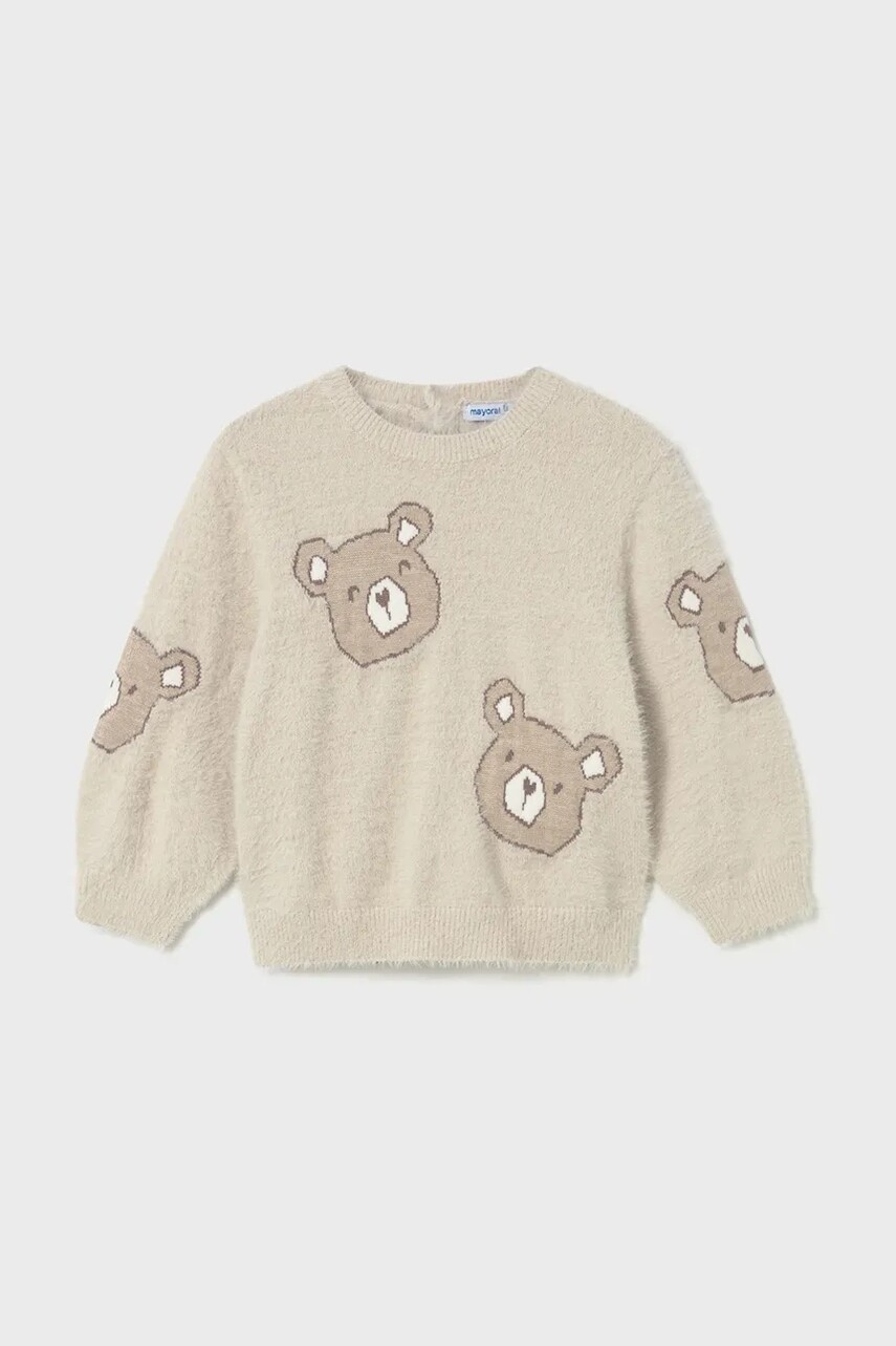 Detský sveter Mayoral biela farba, ľahký, 2356