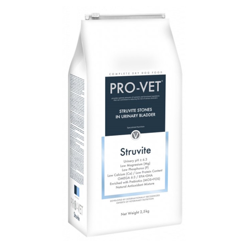 PRO-VET Struvite granule pre psov trpiacich močovými kameňmi 1 ks, poškodený obal