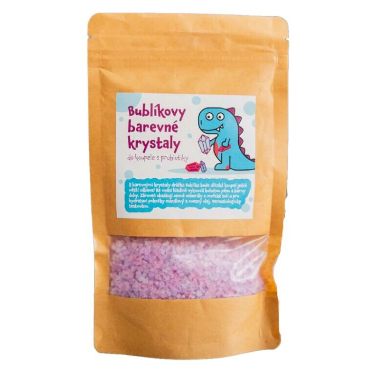 PURE HARMONY Bublíkove farebné kryštály do kúpeľa s probiotikami 160 g