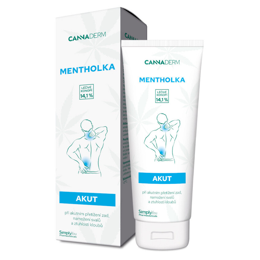 CANNADERM Mentolka AKUT Chladivé mazanie 125 ml, poškodený obal