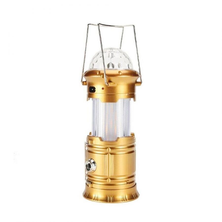 Kempingové svietidlo s nabíjačkou a efektom stroboskopu - různé barvy