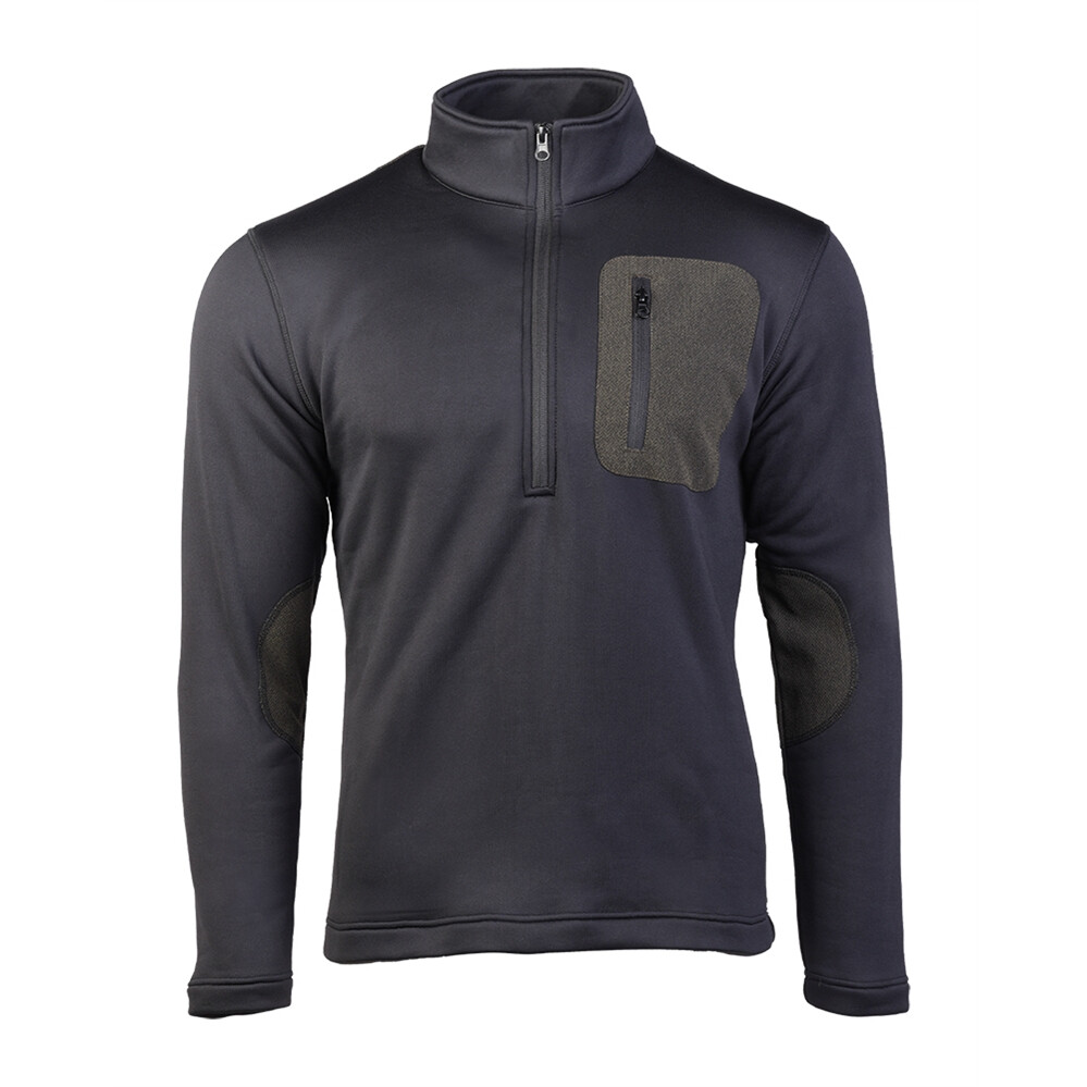 Mikina s golierom Mil-Tec Thermo-Fleece - čierna, 46