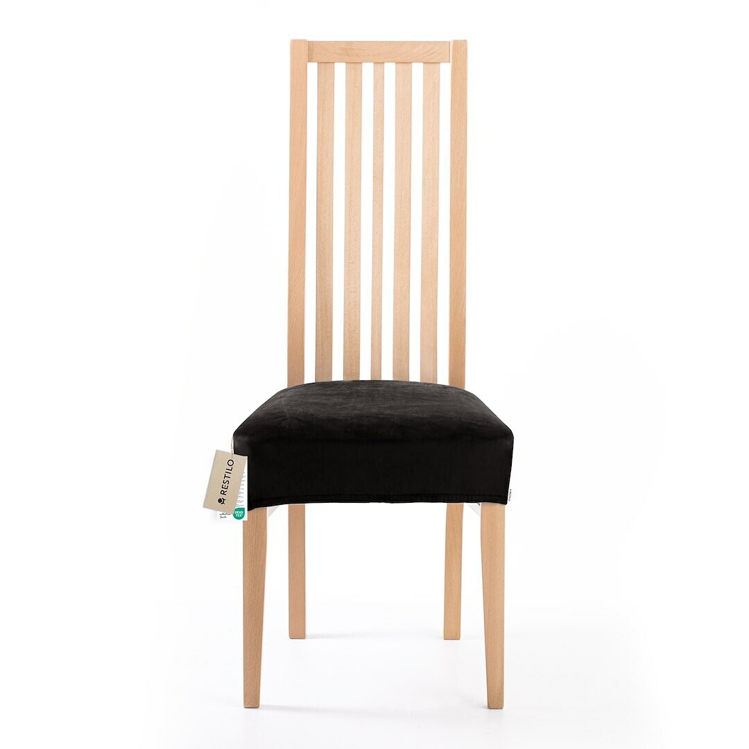 Restilo Napínací potah na sedák na židli Sentočerná, 40 x 40 + 5 cm