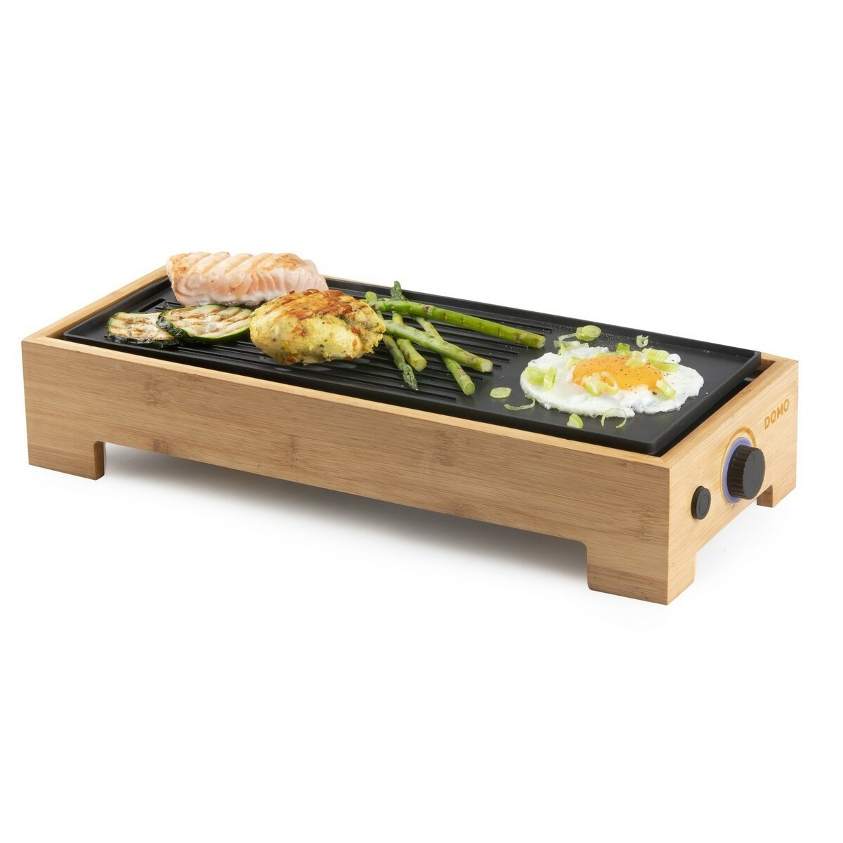 DOMO DO9270G stolný elektrický gril Plancha BambooStyle, M