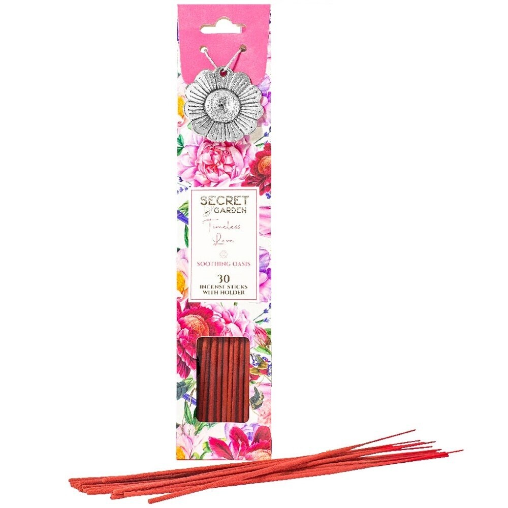 Arome Secret garden 30 vonných tyčiniek + kovovýdržiak, Soothing Oasis