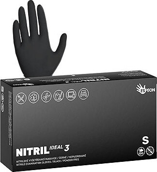 ESPEON Nitril Ideal3 černé vel. S, 100 ks