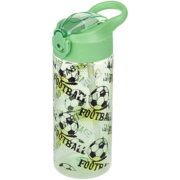 BAAGL Tritánová fľaša na nápoje so slamkou Futbal 500 ml