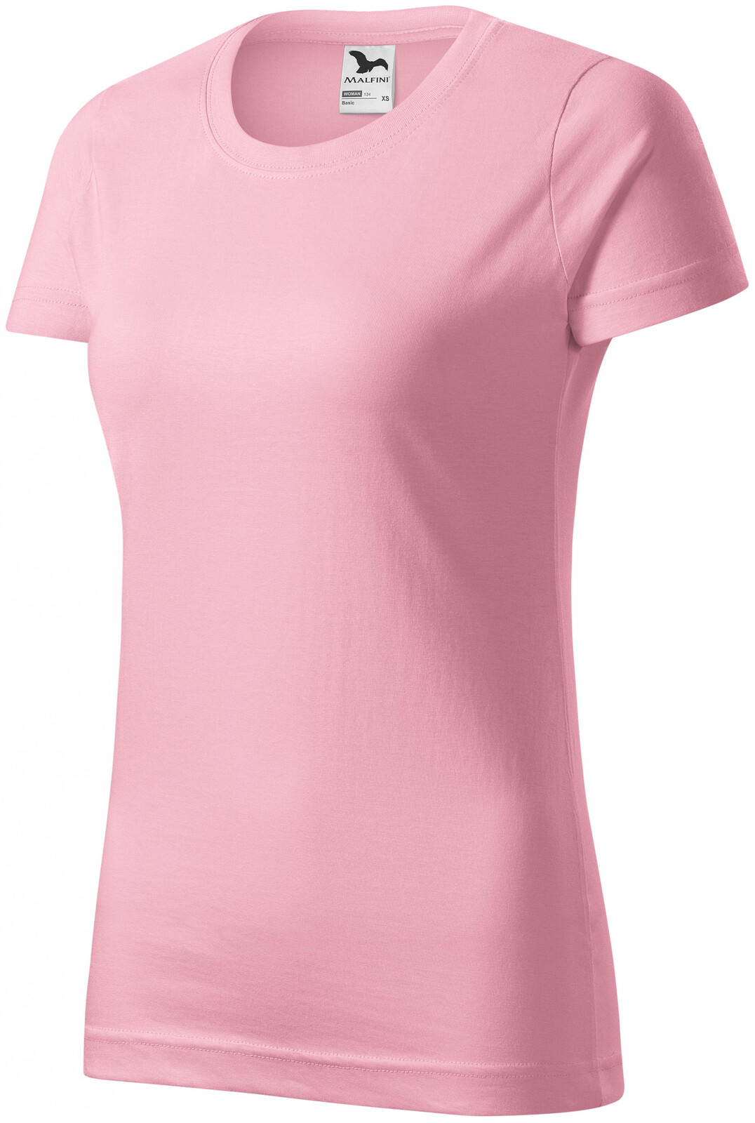 Dámske tričko jednoduché, ružová, 3XL