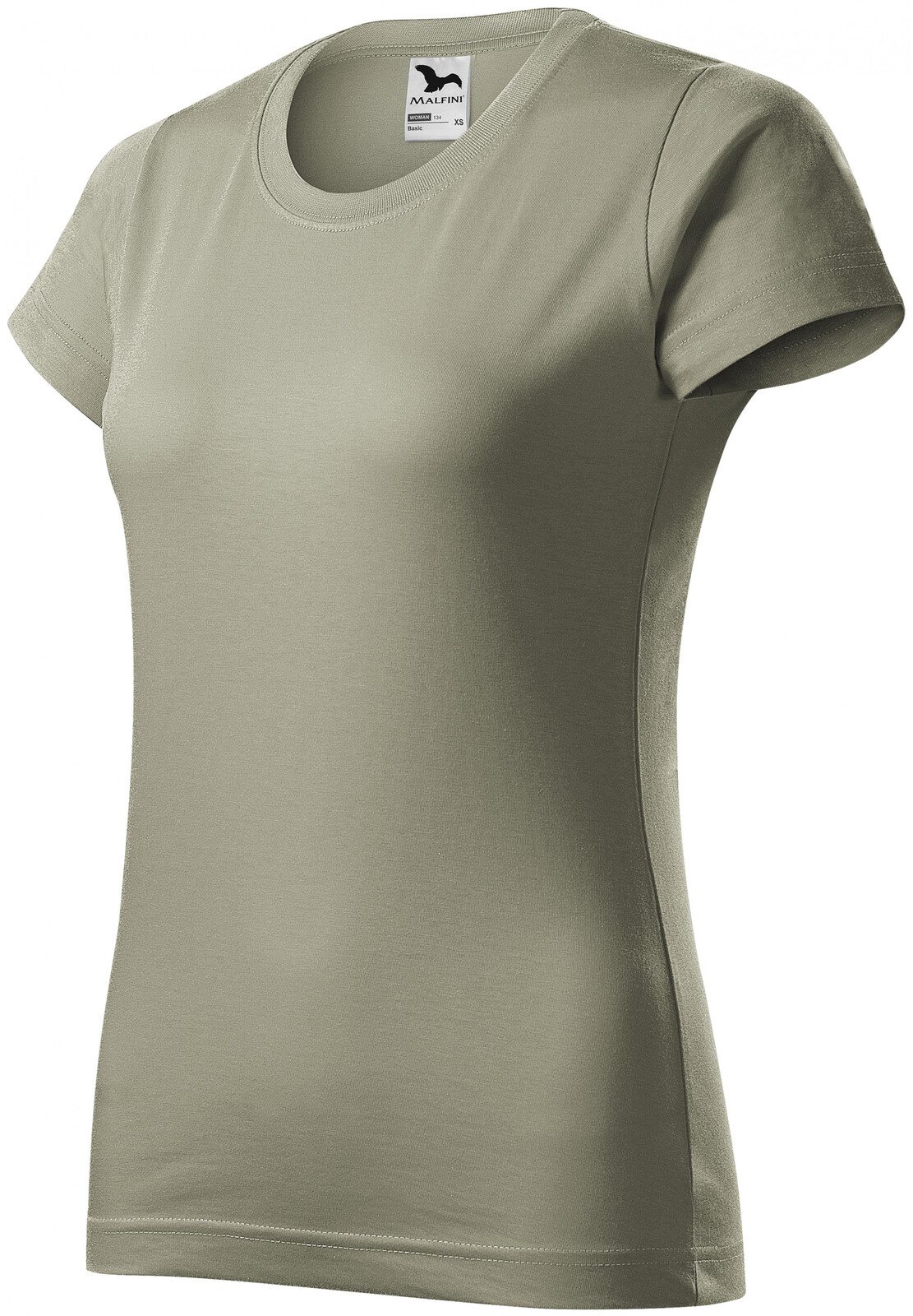 Dámske tričko jednoduché, svetlá khaki, XS