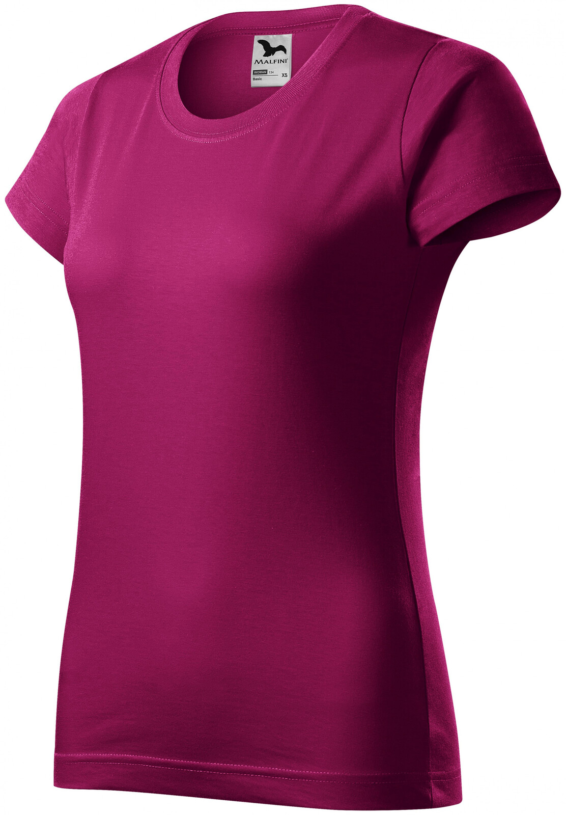 Dámske tričko jednoduché, fuchsia red, XS
