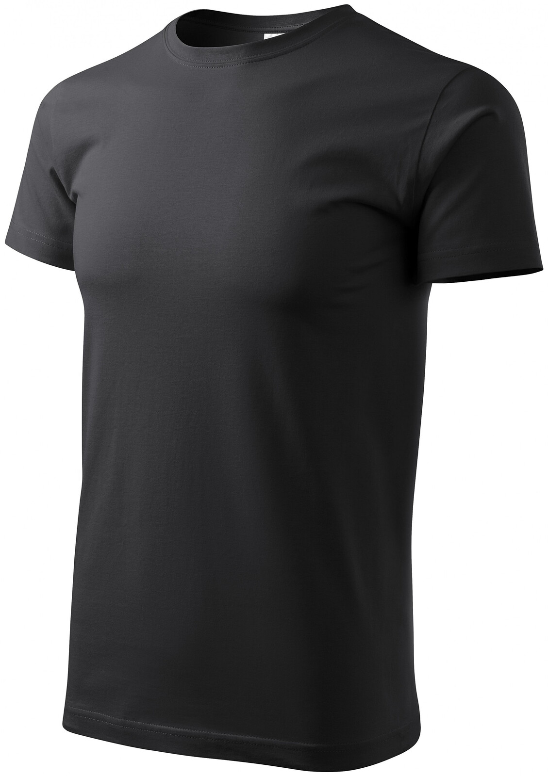 Tričko vyššej gramáže unisex, ebenovo šedá, S