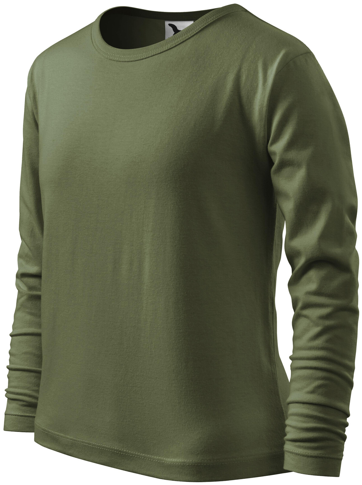 Detské tričko s dlhým rukávom, khaki, 146cm / 10rokov
