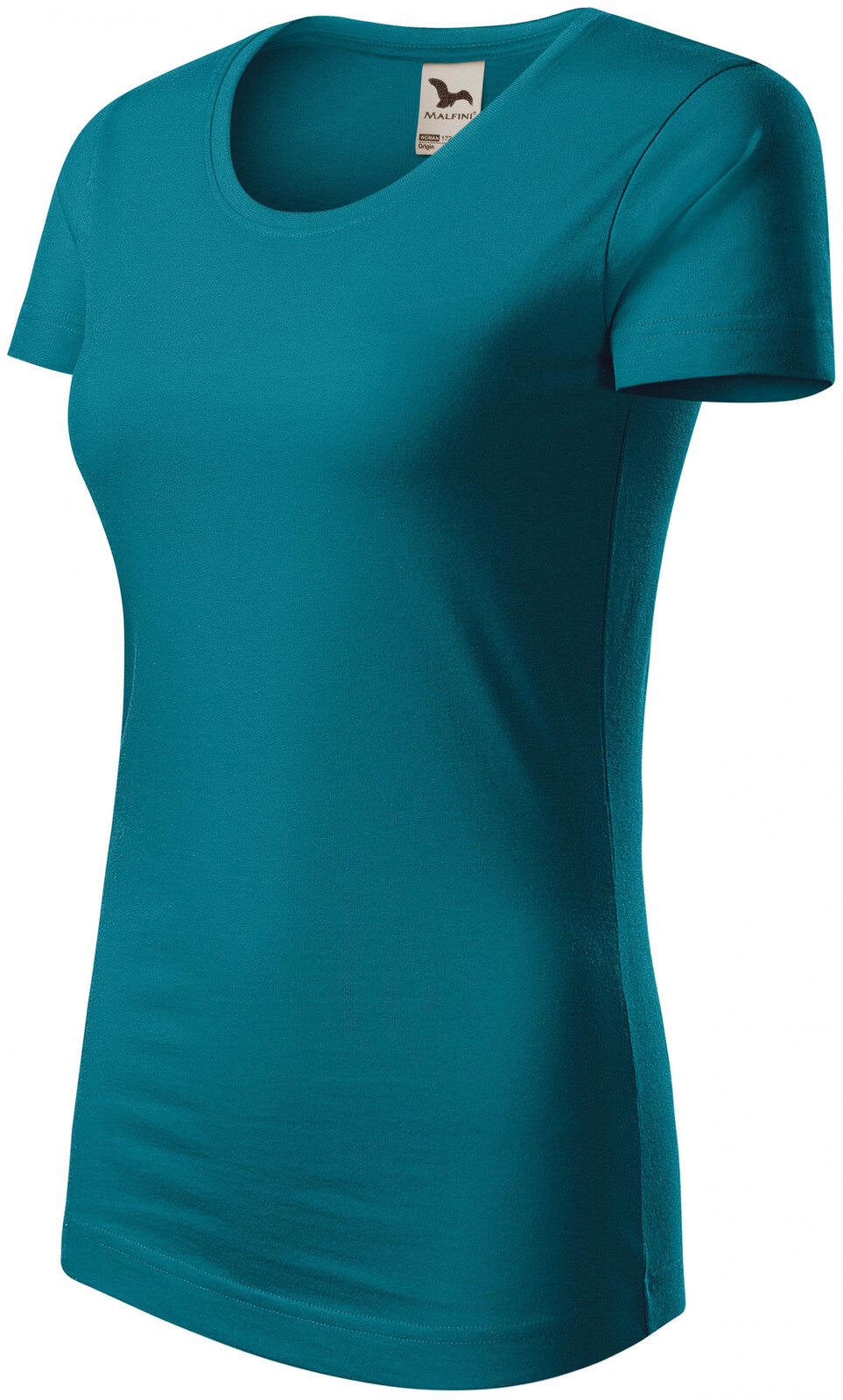Dámske tričko, organická bavlna, petrol blue, L