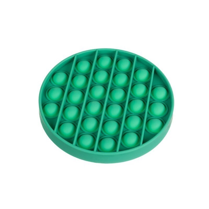 DR Antistresová senzorická hračka Push Pop Bubble - ROUND Ružová