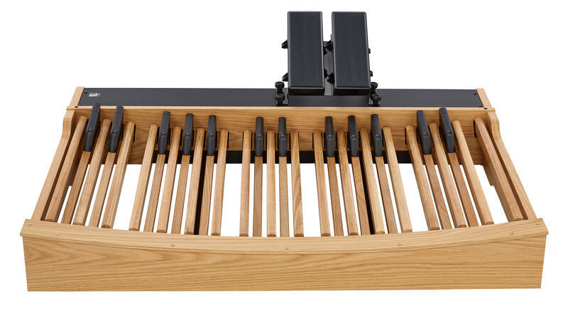 Viscount MIDI Bass Pedal 30-note Straight Concave Light Oak Laminated