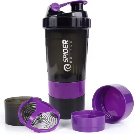 Livefy šejker Twist 500ml, čierny / fialový