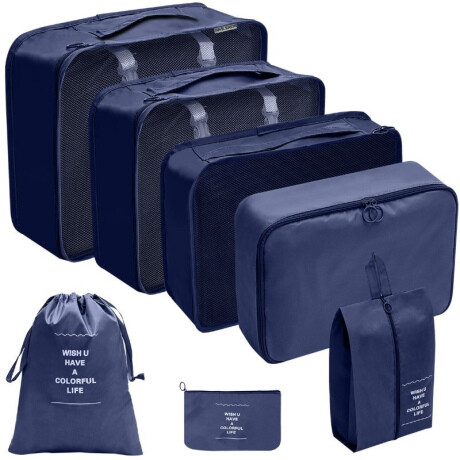 Livefy cestovný set organizérov LuxePack 7ks, modrý