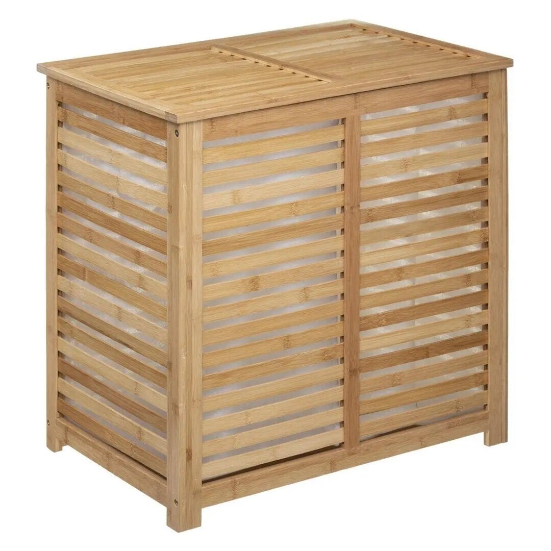 Bambusový koš na prádlo SICELA 100 L natural