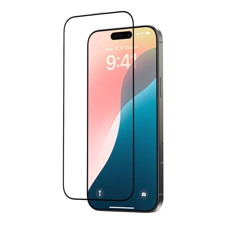 Devia ochranné sklo Star Series pre iPhone 16 Pro - Black Frame 6942297115491