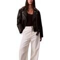 Kožené bundy Calvin Klein Jeans FAUX LEATHER MOTO JA LV044C532G