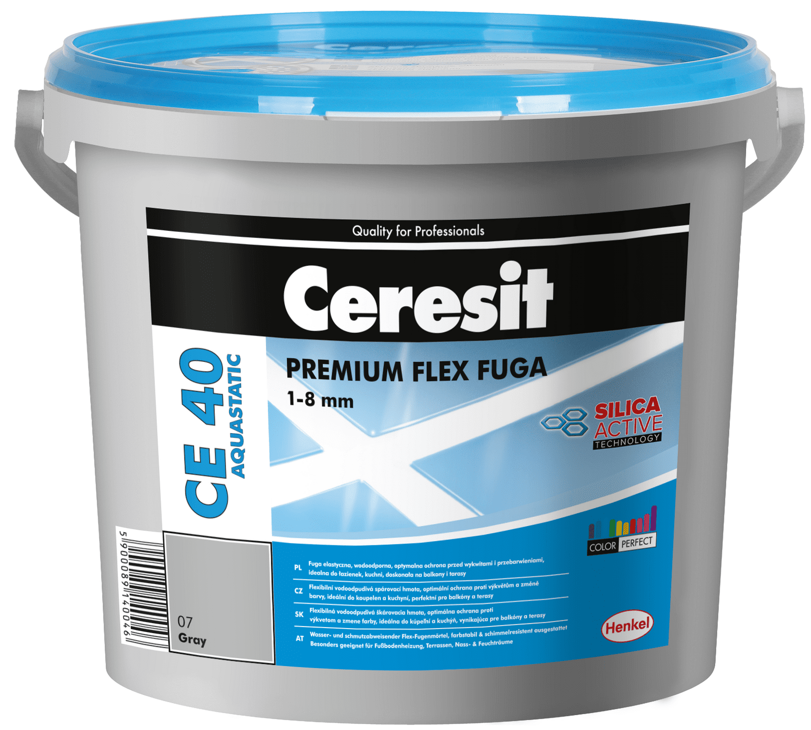 CERESIT CE 40 AQUASTATIC - Flexibilná škárovacia hmota 2 kg 7 - šedá