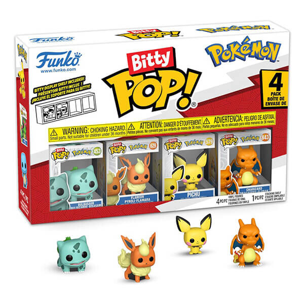 Funko Pokémon minifigúrky Bitty POP! Bulbasaur 4-pack - 2 cm (séria 3)