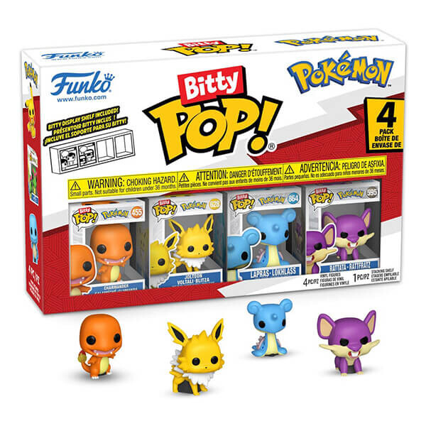 Funko Pokémon minifigúrky Bitty POP! Charmander 4-pack - 2 cm (Series 2)