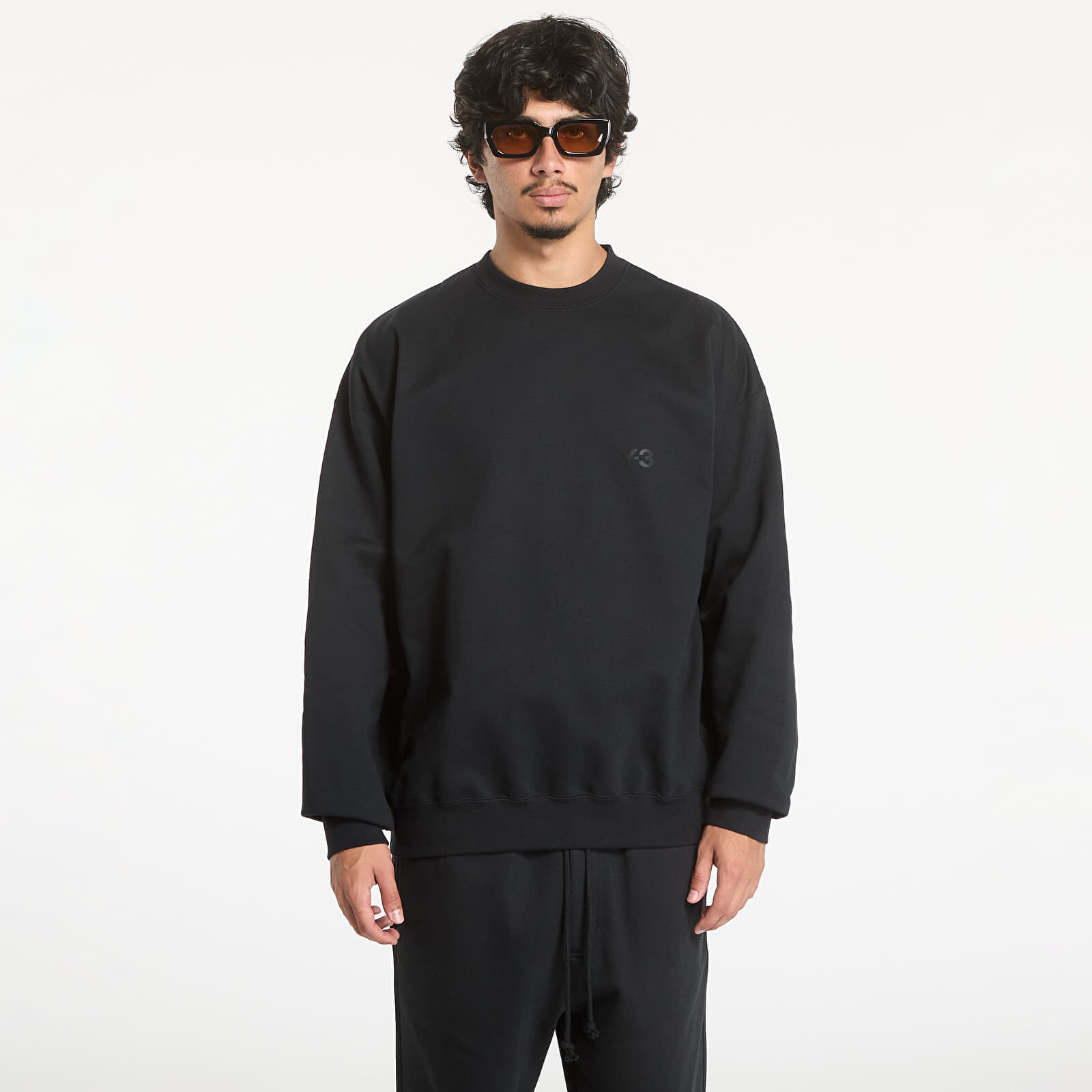 Mikina Y-3 Brushed Terry Crew Sweatshirt UNISEX Black L