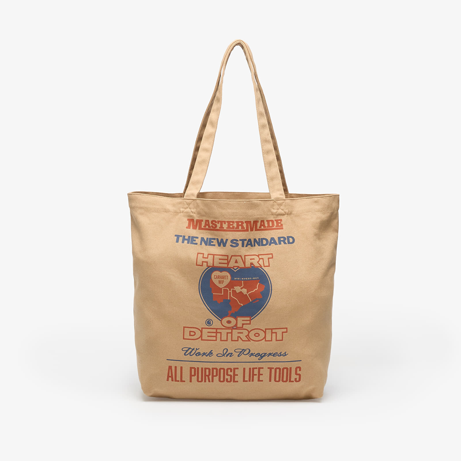 Carhartt WIP Canvas Graphic Tote Arcan Print/ Dusty H Brown Universal