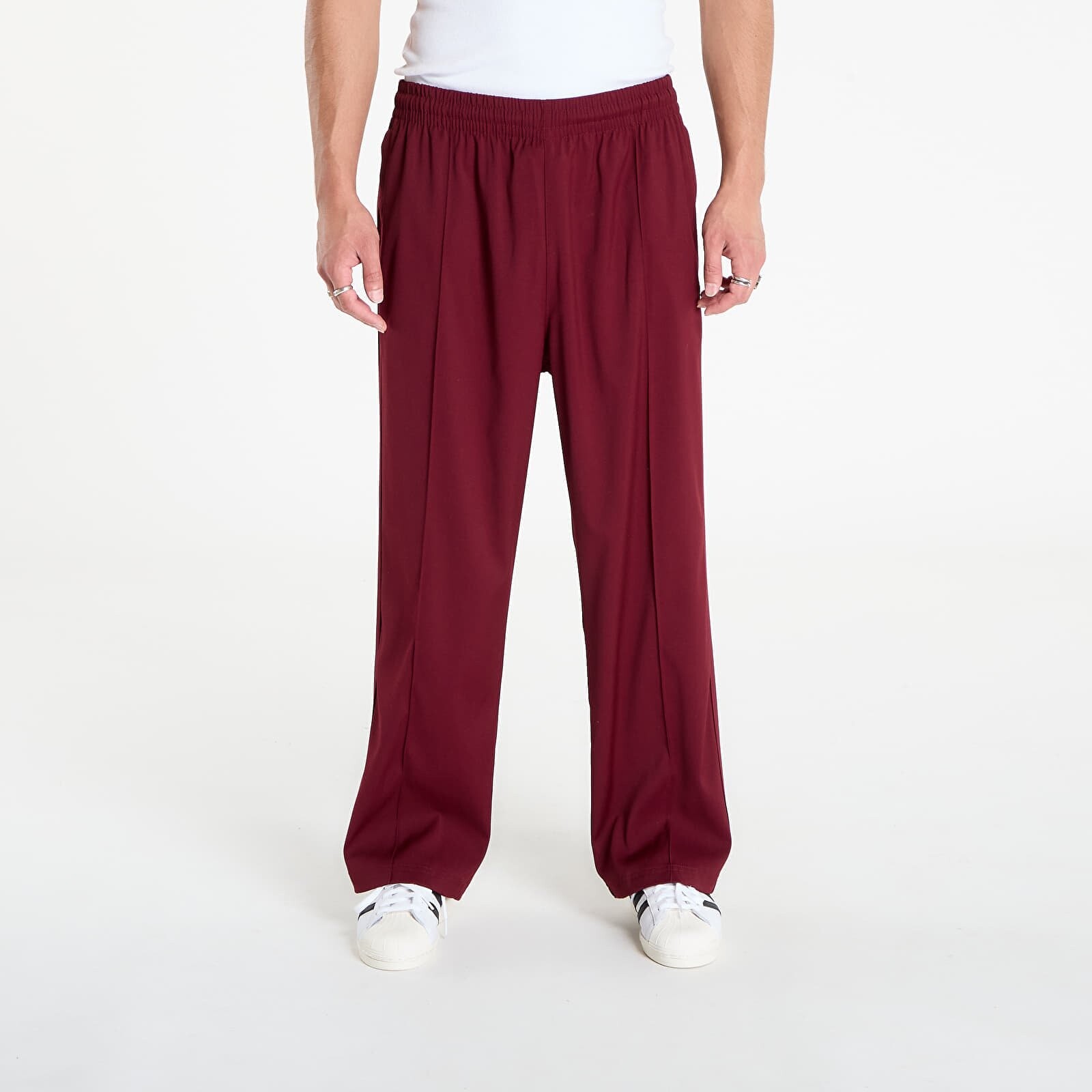Kalhoty adidas Premium Baggy Track Pants Better Scarlet/ Black L