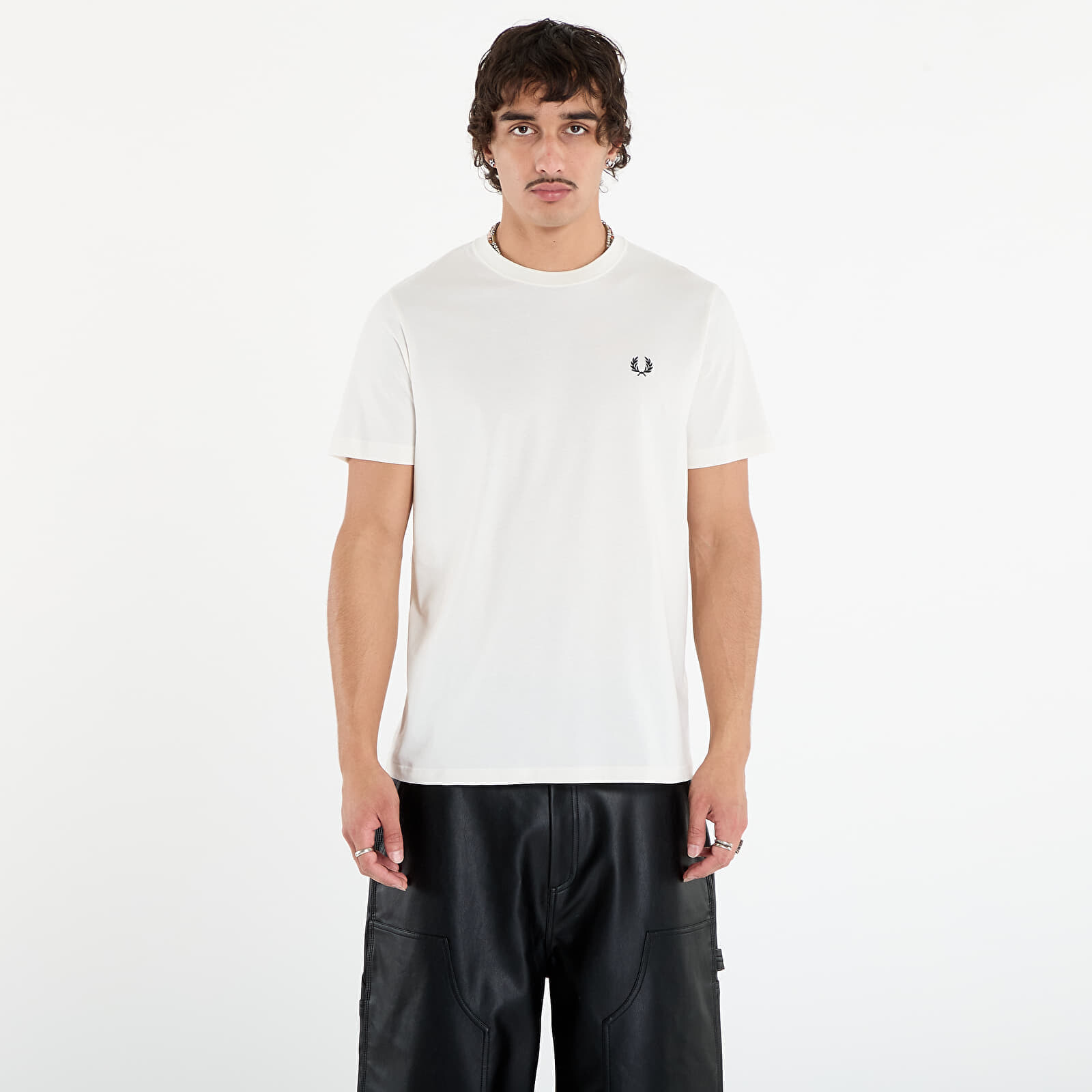 Tričko FRED PERRY Crew Neck T-Shirt Snow White L