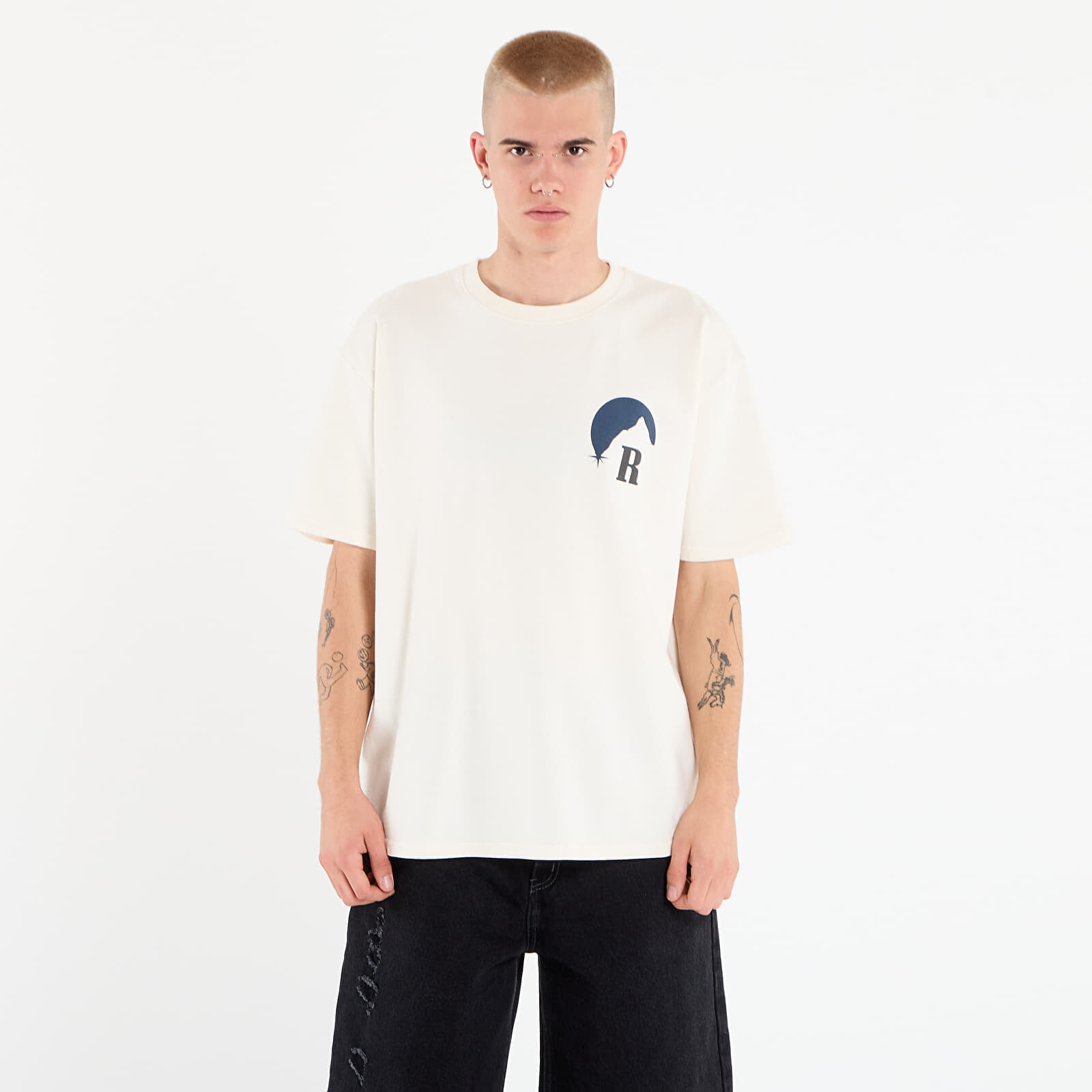 Tričko Rhude Moonlight Tee Vintage White/ Oxford Navy L
