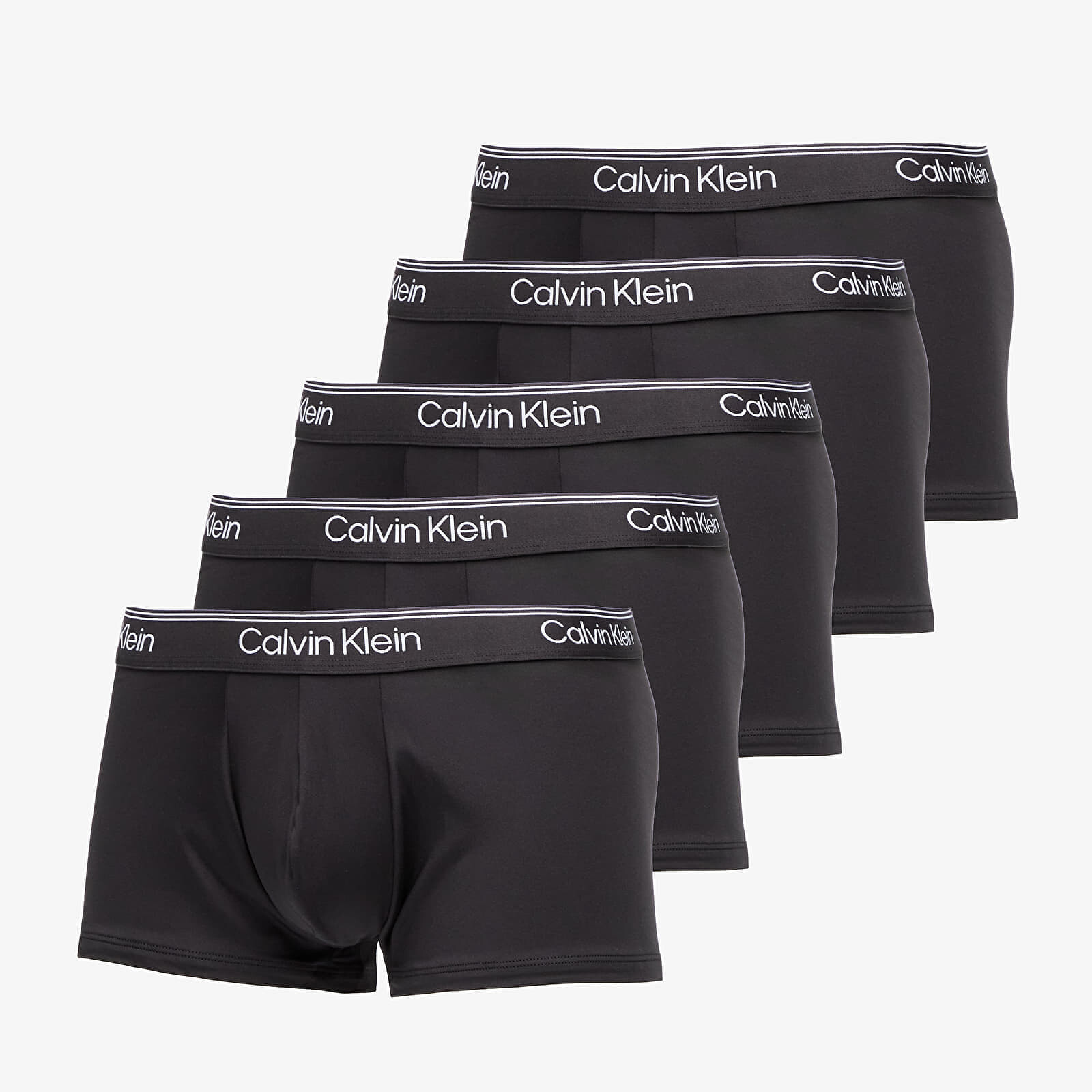 Calvin Klein Microfiber Stretch Low Rise Trunk 5-Pack Black L